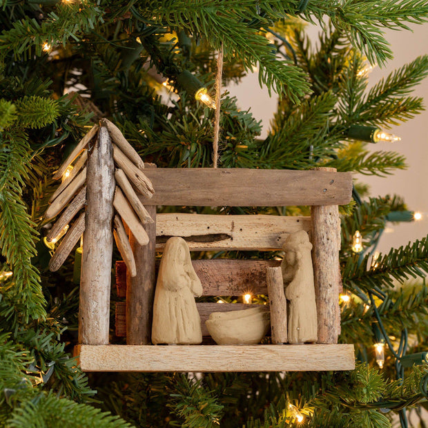 Handmade Recycled Driftwood Christmas Ornament | Fair Trade