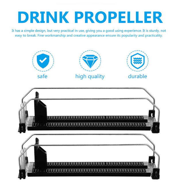 🥤 Say Goodbye to Messy Fridges! | 2-Pack Drink Dispenser Organizer – Perfect for Soda, Juice & Energy Drinks ⚡