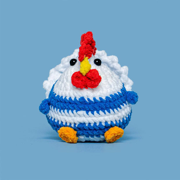 Egg-Laying Hen Crochet Kit – Fun, Interactive DIY with Keychain