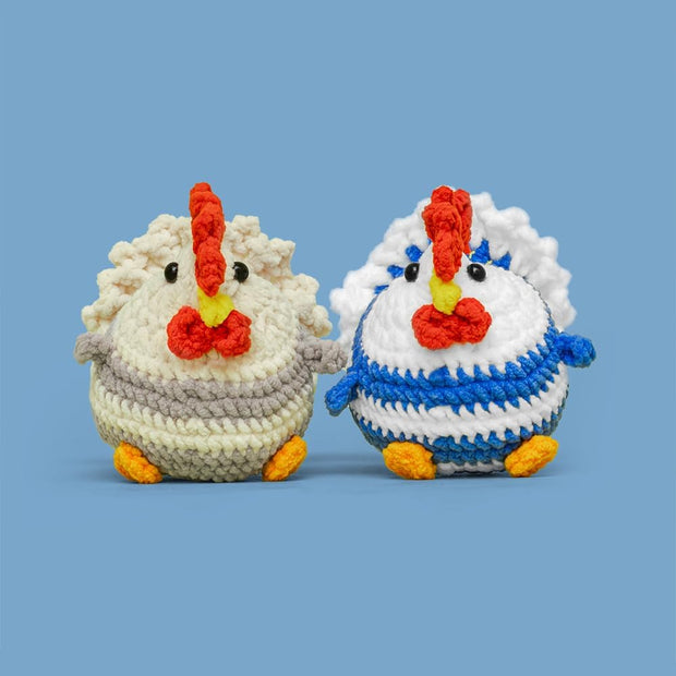 Egg-Laying Hen Crochet Kit – Fun, Interactive DIY with Keychain