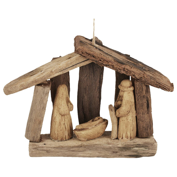 Handmade Recycled Driftwood Christmas Ornament | Fair Trade