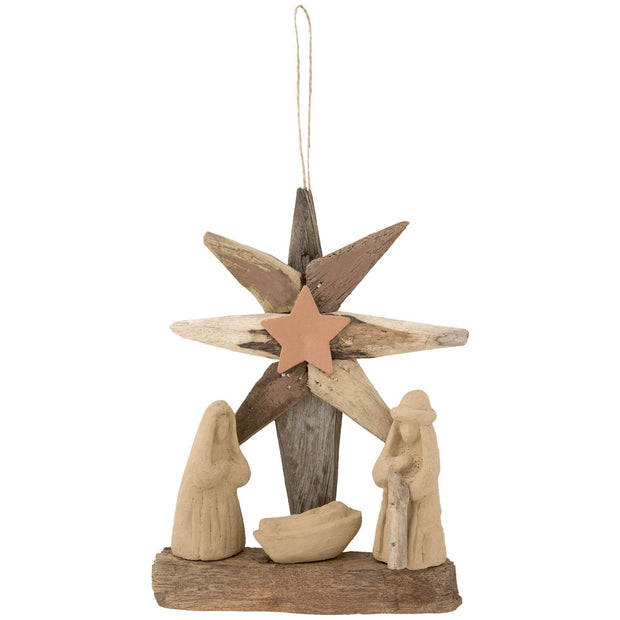 Handmade Recycled Driftwood Christmas Ornament | Fair Trade