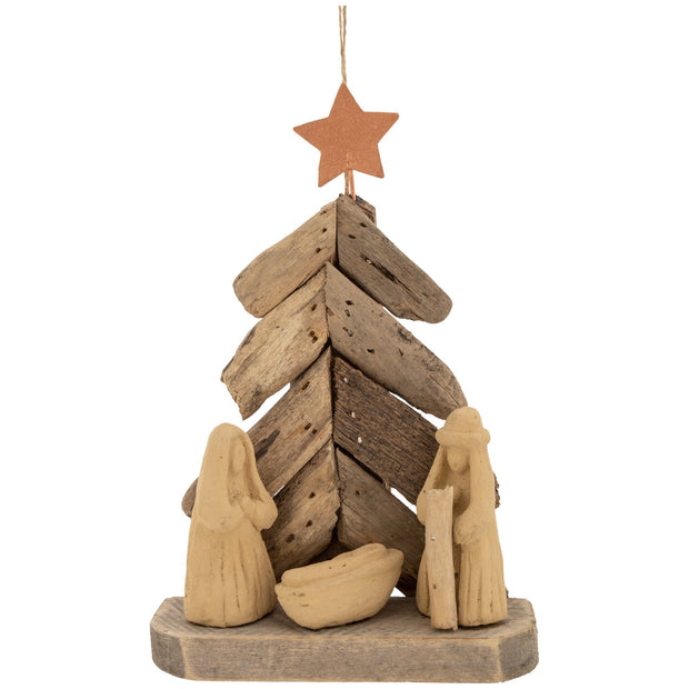 Handmade Recycled Driftwood Christmas Ornament | Fair Trade
