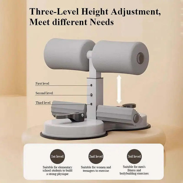 Ultimate Core Trainer: Portable Sit-Up & Ab Exercise Machine with Dual Suction Cups – Full Body Workout for Abs, Glutes & More!
