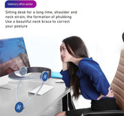 360° Adjustable Neck Support Brace | Cervical Posture Corrector for Forward Head Posture, Neck Pain Relief, and Spine Support