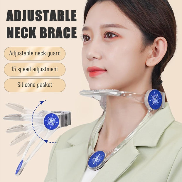 360° Adjustable Neck Support Brace | Cervical Posture Corrector for Forward Head Posture, Neck Pain Relief, and Spine Support