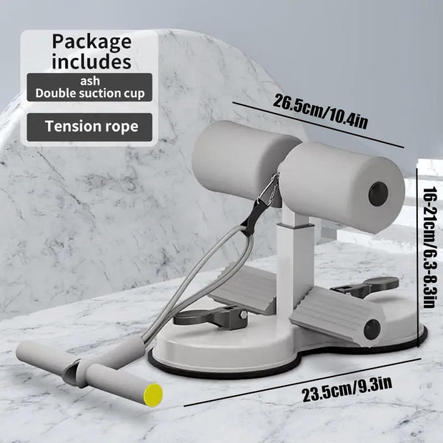 Ultimate Core Trainer: Portable Sit-Up & Ab Exercise Machine with Dual Suction Cups – Full Body Workout for Abs, Glutes & More!