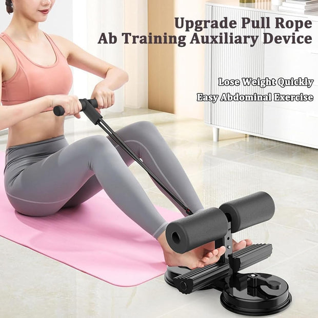 Ultimate Core Trainer: Portable Sit-Up & Ab Exercise Machine with Dual Suction Cups – Full Body Workout for Abs, Glutes & More!