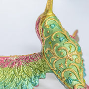 Colorful Beaded Hummingbird Ornament