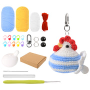 Egg-Laying Hen Crochet Kit – Fun, Interactive DIY with Keychain