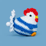Egg-Laying Hen Crochet Kit – Fun, Interactive DIY with Keychain